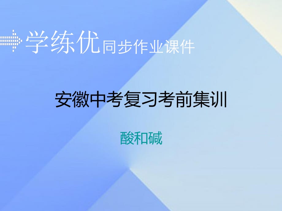 中考化學(xué)復(fù)習(xí) 專(zhuān)題六 酸和堿習(xí)題課件 新人教版.ppt_第1頁(yè)