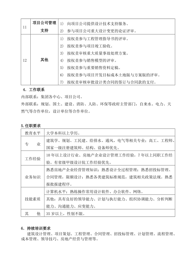 工程设计中心岗位说明书(设计).doc_第3页