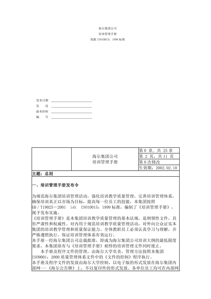 海尔集团公司员工培训手册.doc_第1页