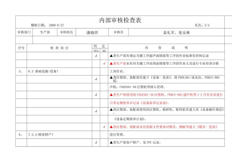 内部审核检查表(生产)OK.doc_第3页