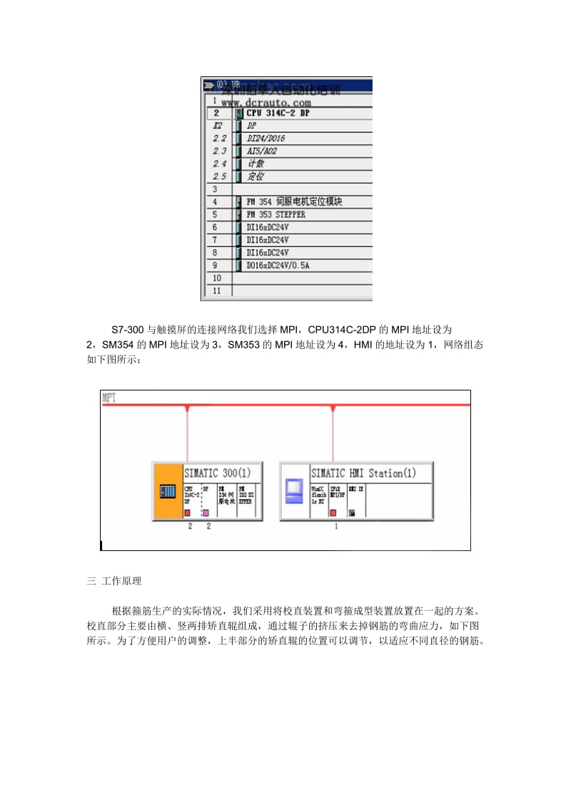 西门子PLC编程实例西门子S7-300 PLC箍筋生产设备.doc_第2页