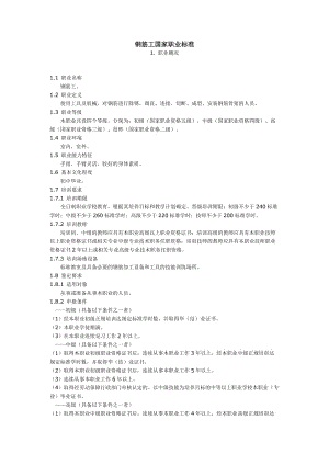 鋼筋工國家職業(yè)標準.doc