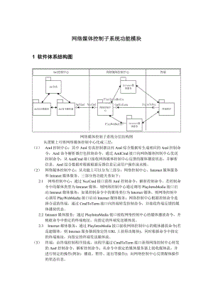 网络媒体控制子系统分析设计.doc