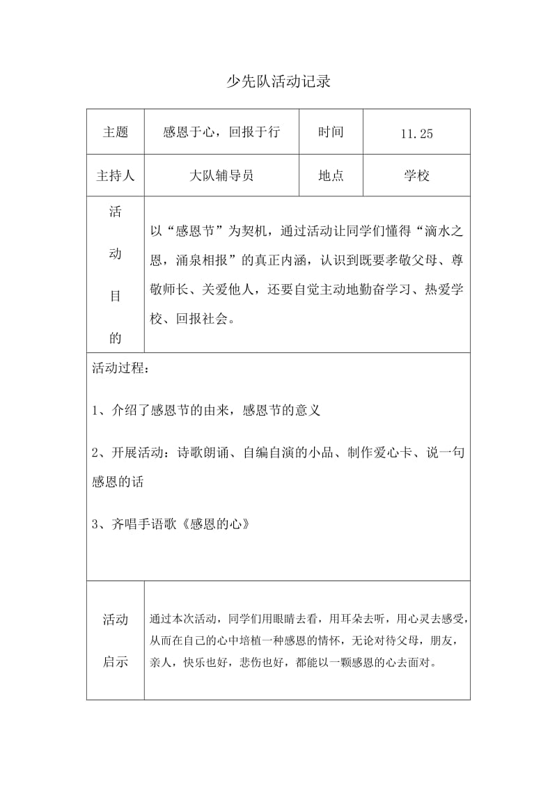 少先队活动记录表.doc_第2页