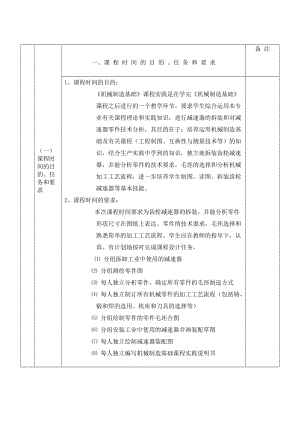 機械制造基礎課程實訓說明書.doc