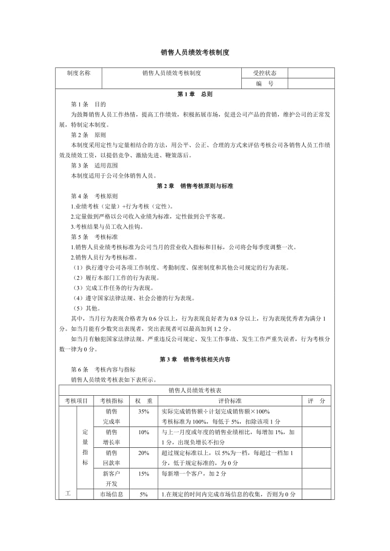 销售人员绩效考核制度.doc_第1页