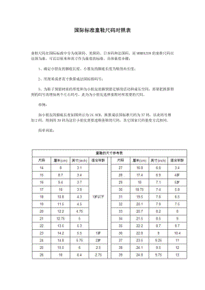 國際標準童鞋尺碼對照表.doc