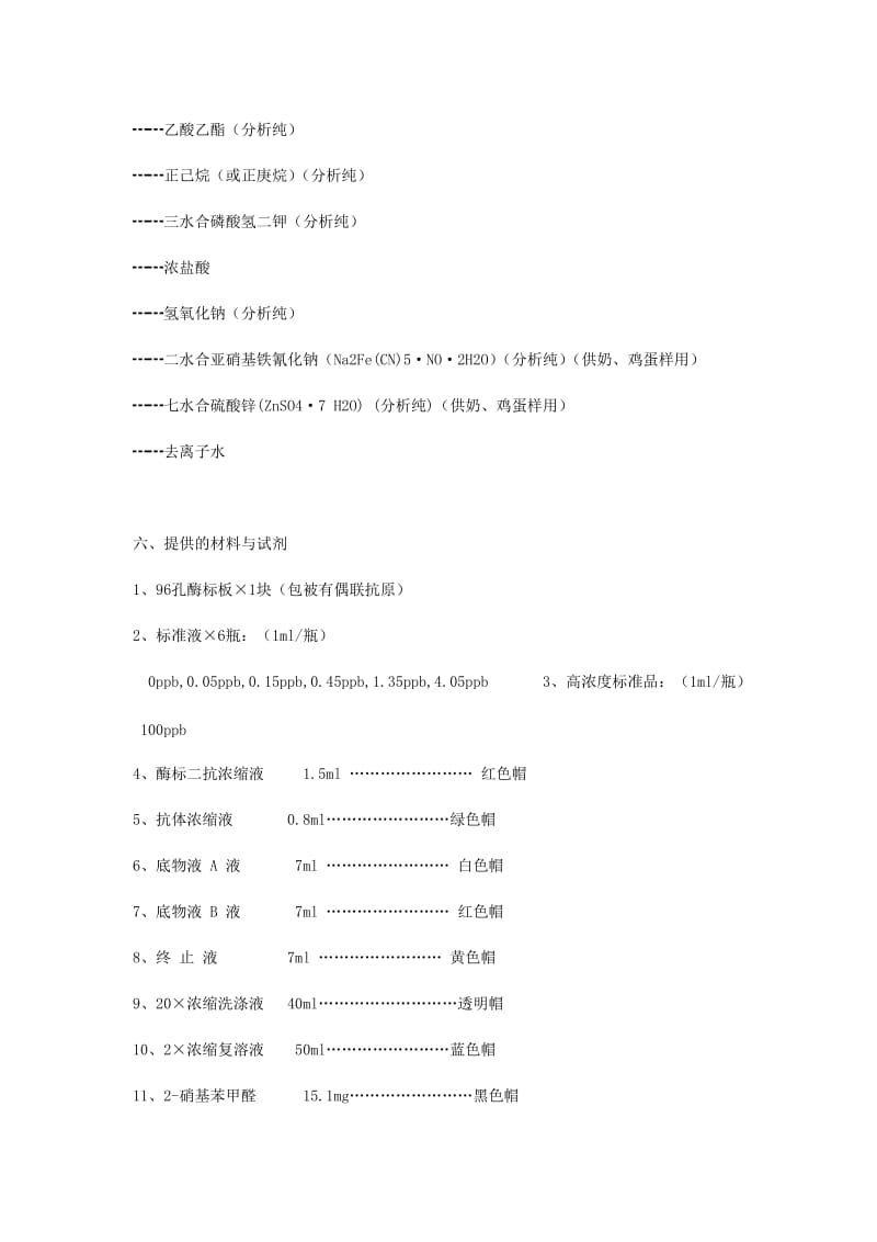 呋喃唑酮代谢物(AOZ)ELISA检测试剂盒说明书.doc_第3页