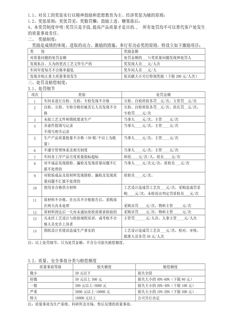 程序文件-质量检验及奖罚管理制度.doc_第3页