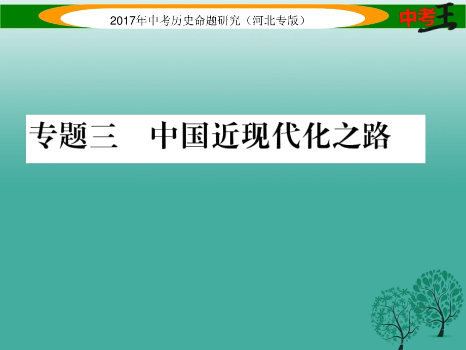 中考?xì)v史總復(fù)習(xí) 熱點專題速查 專題三 中國近現(xiàn)代化之路課件.ppt_第1頁