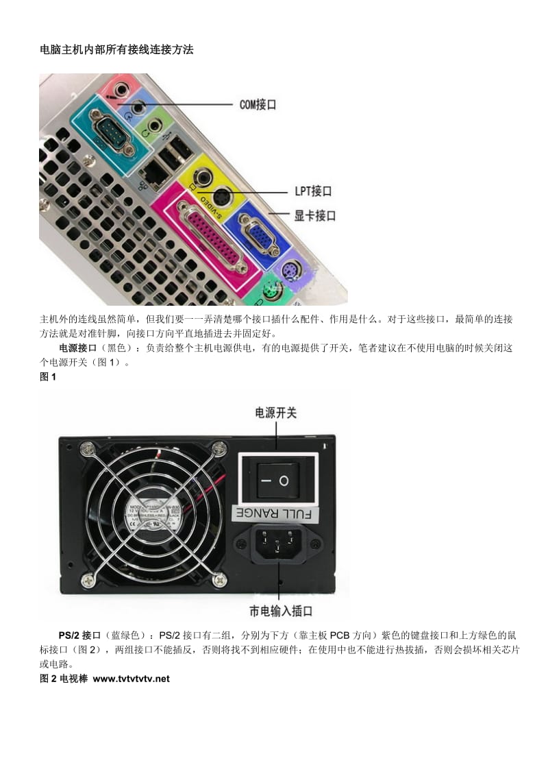 电脑主机内部所有接线连接方法使用.doc_第1页