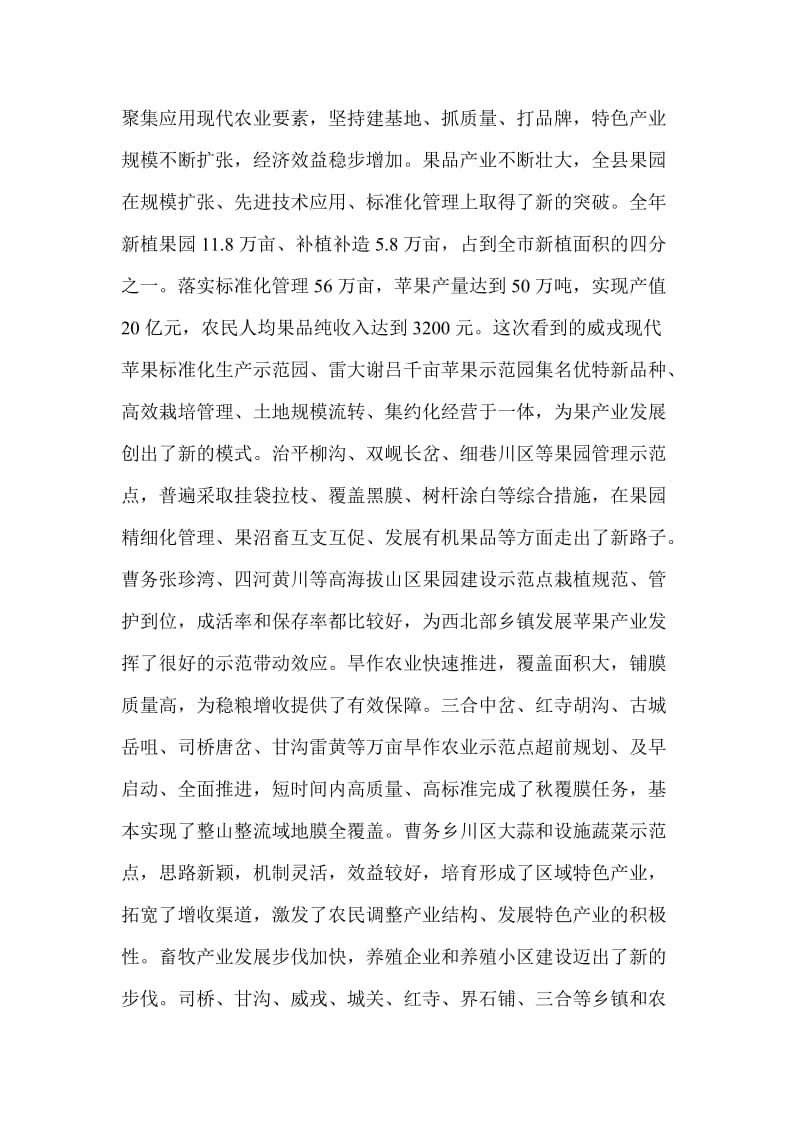 全县重点工作现场督查大会的县长发言.doc_第2页