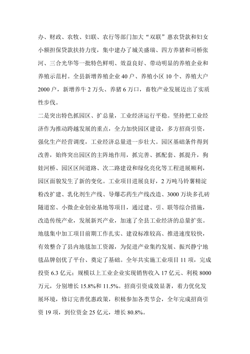 全县重点工作现场督查大会的县长发言.doc_第3页