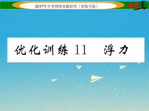 中考物理命題研究 第一編 教材知識(shí)梳理篇 第11講 浮力 優(yōu)化訓(xùn)練11 浮力課件1.ppt