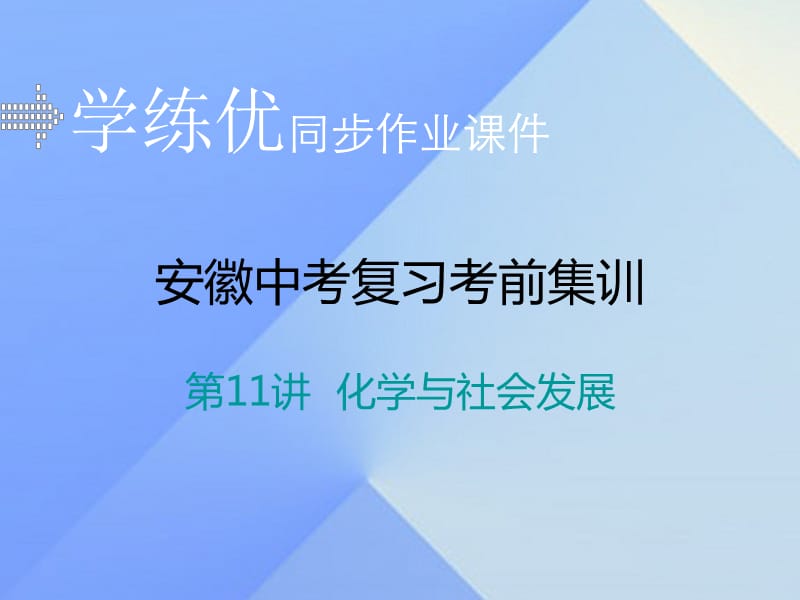 中考化學考前集訓復習 第11講 化學與社會發(fā)展習題課件 新人教版.ppt_第1頁