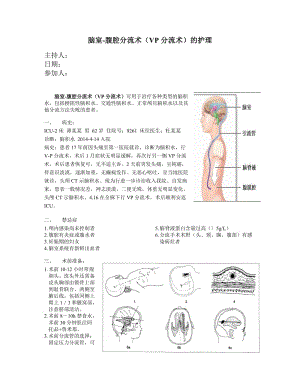 腦室-腹腔分流術(shù)(VP分流術(shù))的護(hù)理.doc