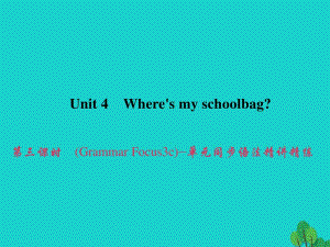 七年級(jí)英語(yǔ)上冊(cè) Unit 4 Wheres my schoolbag（第3課時(shí)）（Grammar Focus-3c）同步語(yǔ)法精講精練課件 （新版）人教新目標(biāo)版.ppt