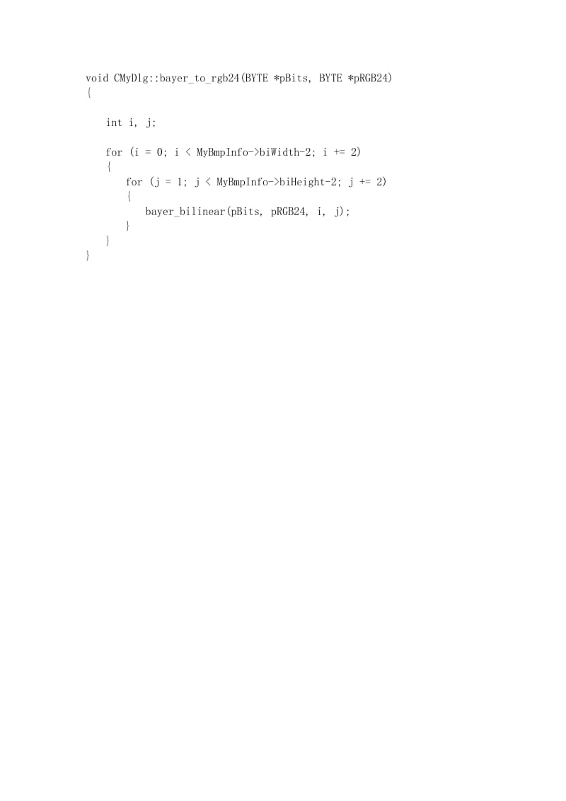 vc++bayer转换成rgb.doc_第3页