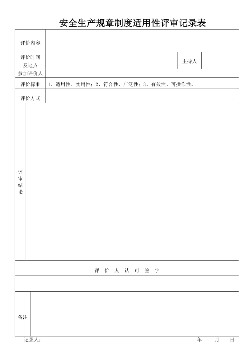 安全生产规章制度评审和修订.doc_第1页