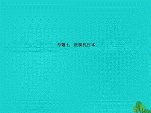 中考歷史總復(fù)習(xí) 專題訓(xùn)練七 近現(xiàn)代日本課件1.ppt