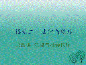 中考政治復(fù)習(xí) 第四講 法律與社會(huì)秩序課件.ppt