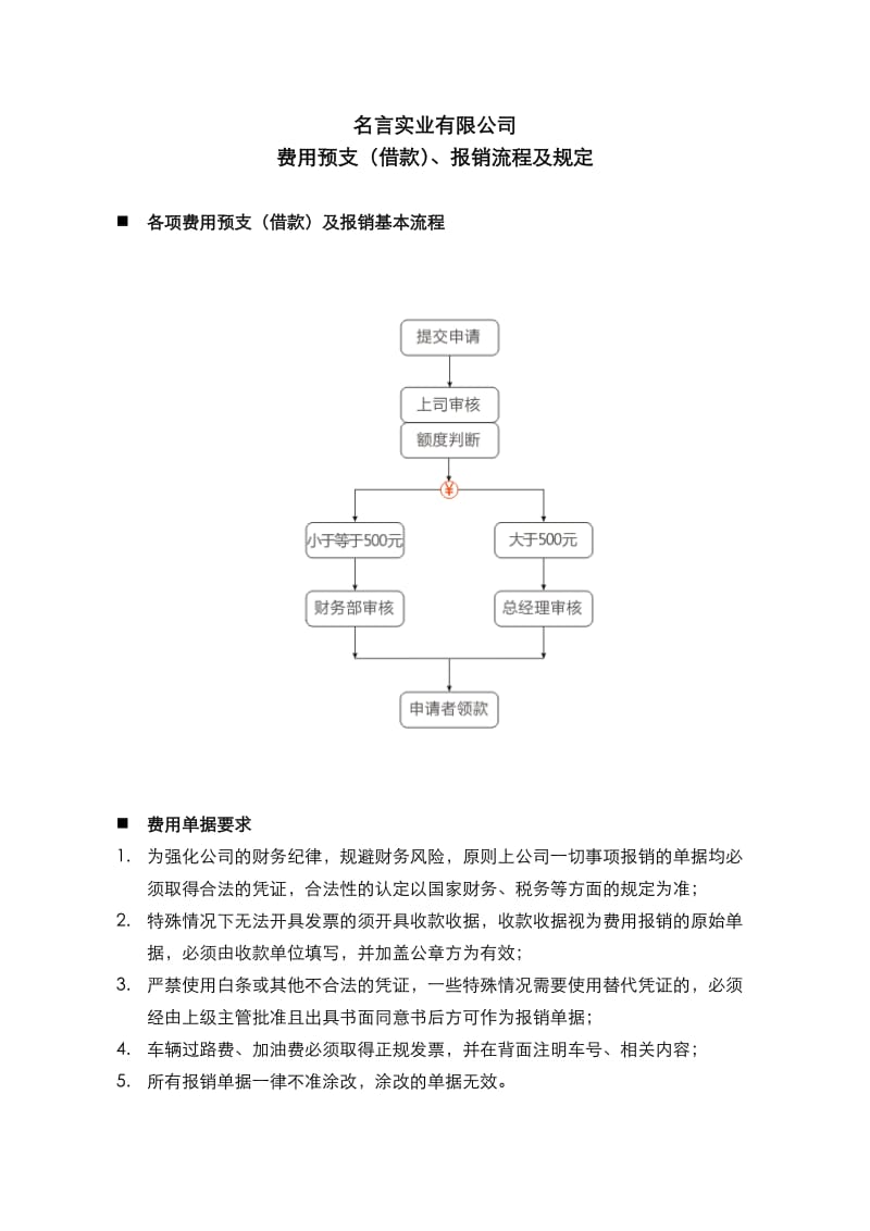 公司制度-财务预支(借款)、报销管理规定.doc_第1页