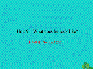 七年級(jí)英語下冊(cè) Unit 9 What does he look like（第2課時(shí)）Section A(2a-2d)課件 （新版）人教新目標(biāo)版.ppt