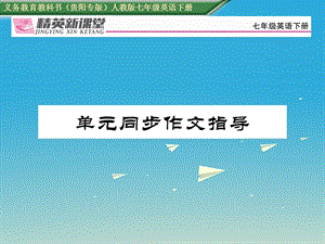 七年級(jí)英語(yǔ)下冊(cè) Unit 9 What does he look like同步作文指導(dǎo)習(xí)題課件 （新版）人教新目標(biāo)版1.ppt