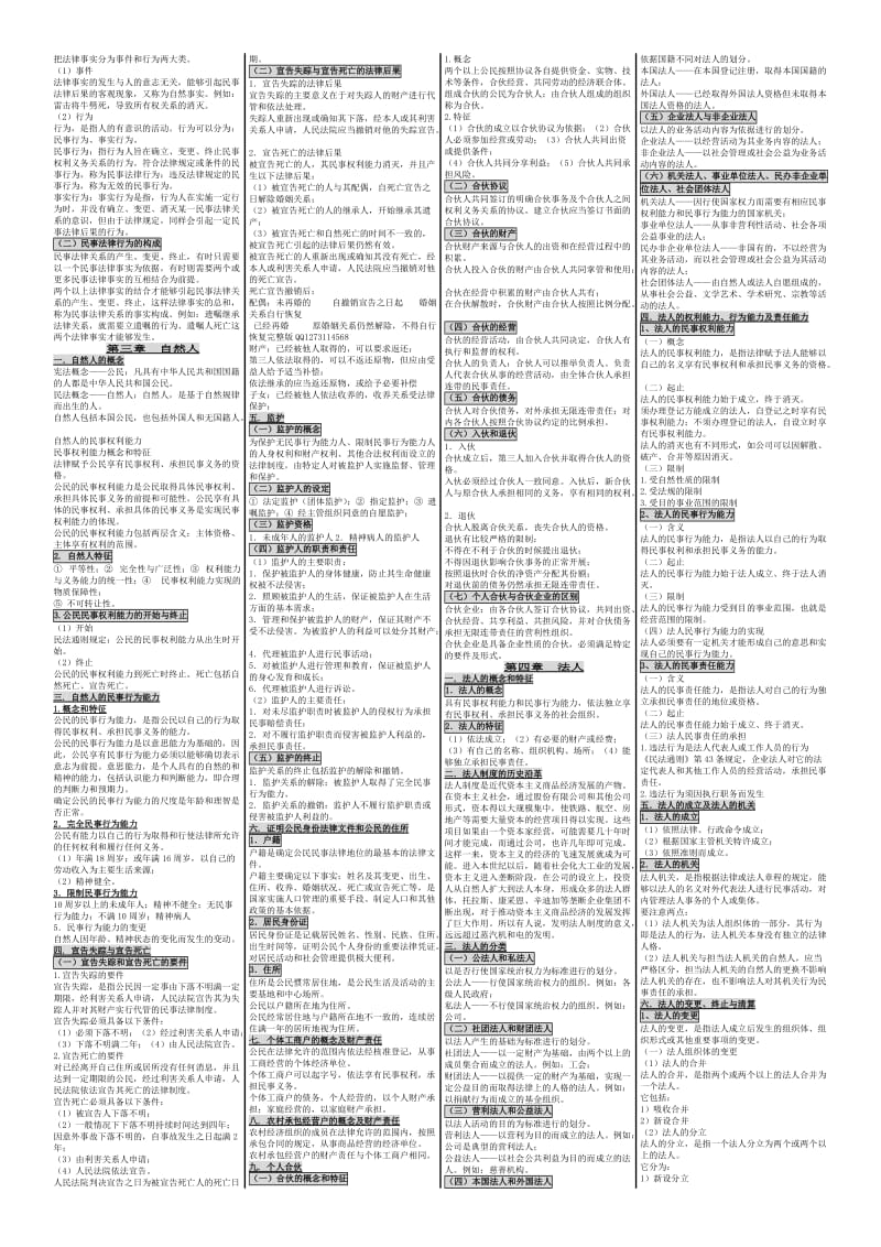 成考笔记成考小抄成考串讲2011年成人高考专升本民法学.doc_第2页