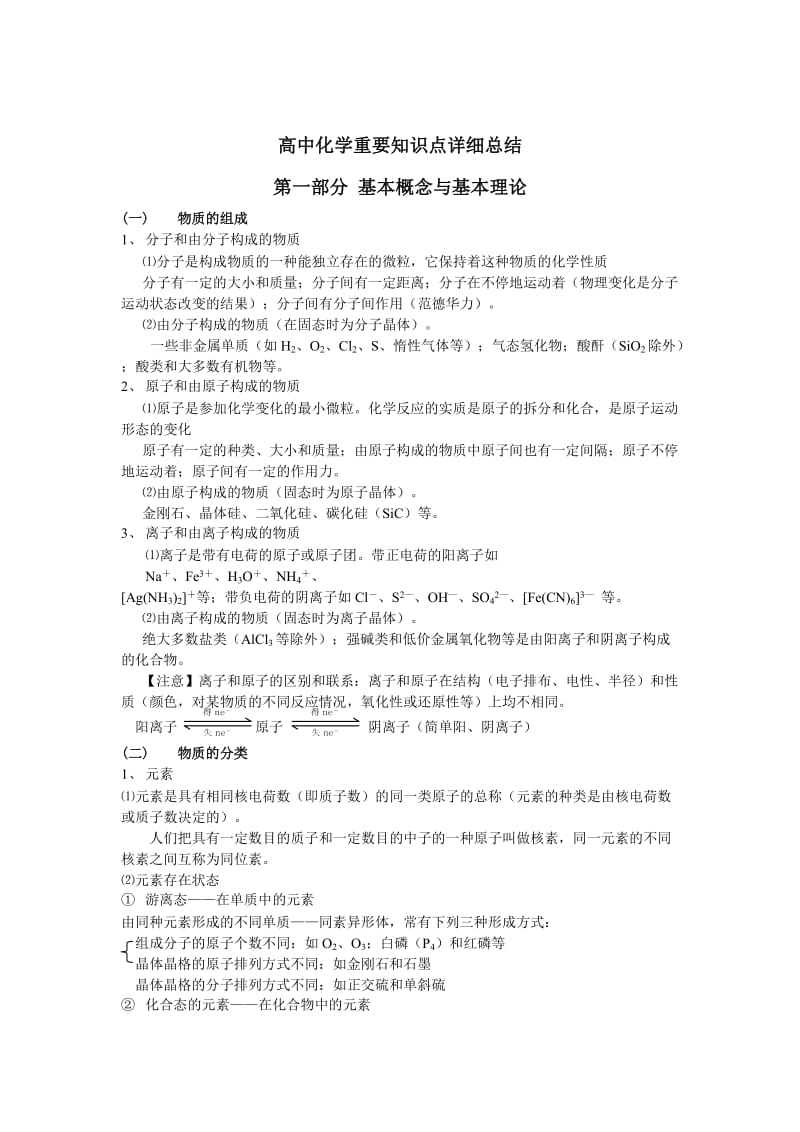 高三化学重要知识点详细总结.doc_第1页