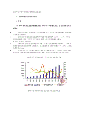 2010年1季度中國房地產(chǎn)別墅市場分析報告.doc