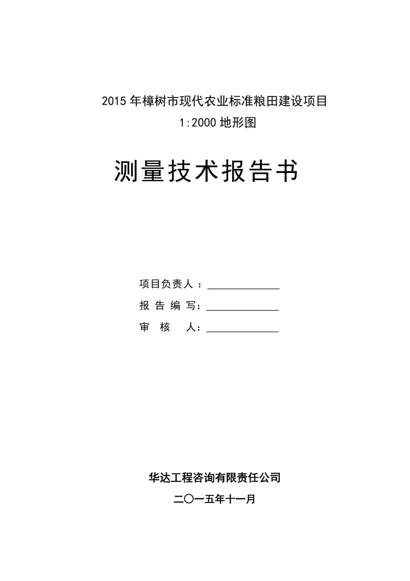 树市现代农业标准粮田建设项目测量技术报告.doc_第2页