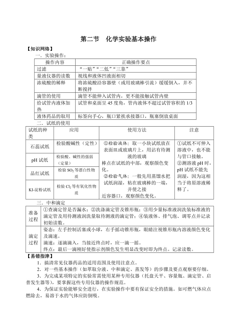 中学化学实验复习.doc_第1页