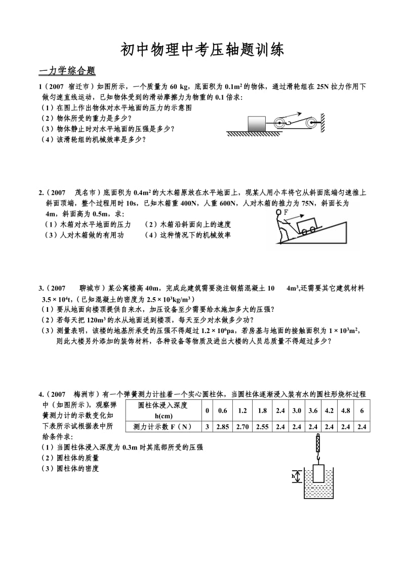 初中物理中考压轴题训练.doc_第1页