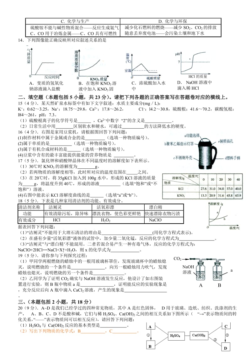 中考模拟考化学卷.doc_第2页