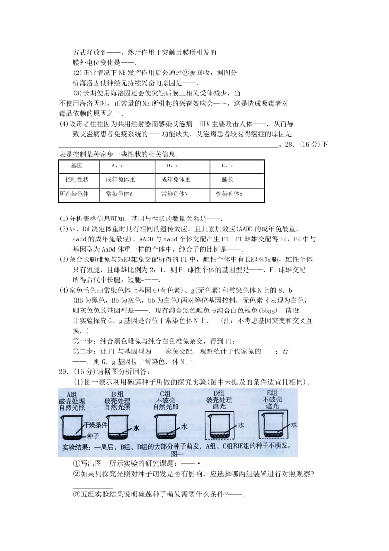 广州市普通高中毕业班综合测试(二)-理科综合(生物部分).doc_第3页