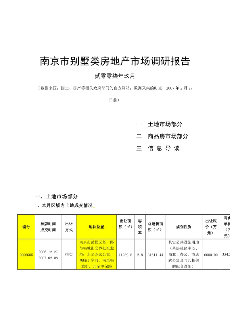 南京市别墅类房地产市场调研报告.doc_第1页