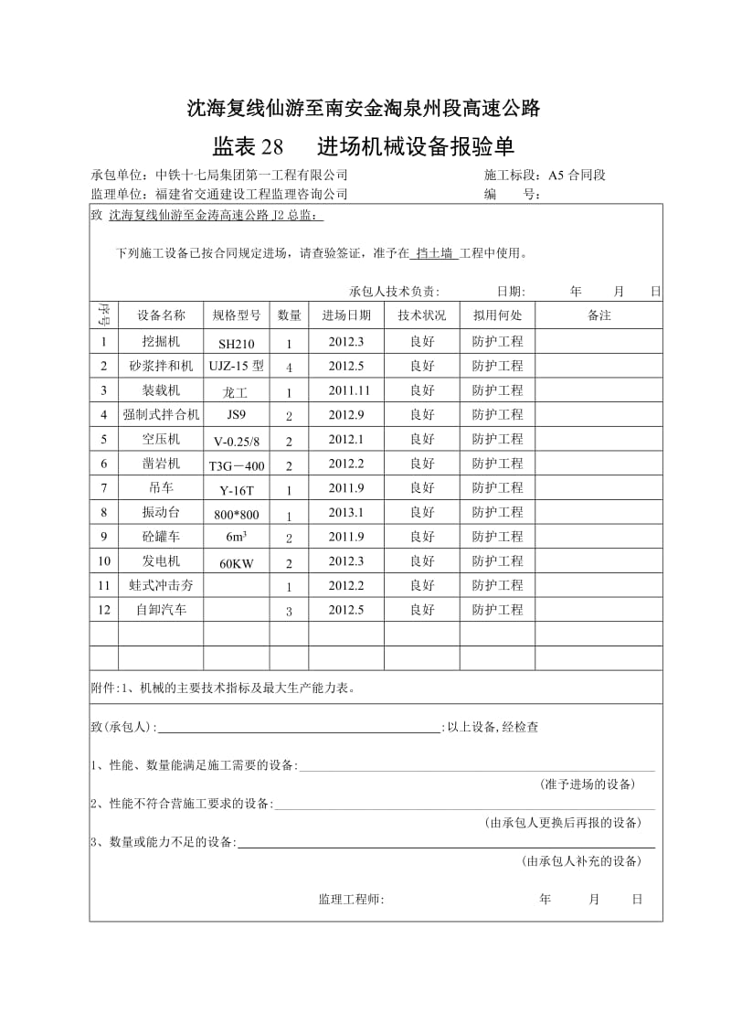 高速公路大型挡土墙工程开工报告.doc_第2页