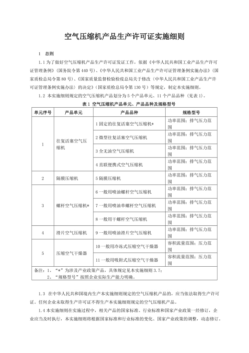 往复活塞空气压缩机产品生产许可证实施细则.doc_第3页