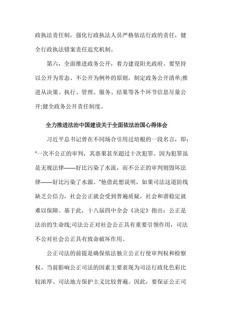 全力推进法治中国建设关于全面依法治国心得体会简稿两篇.doc_第3页