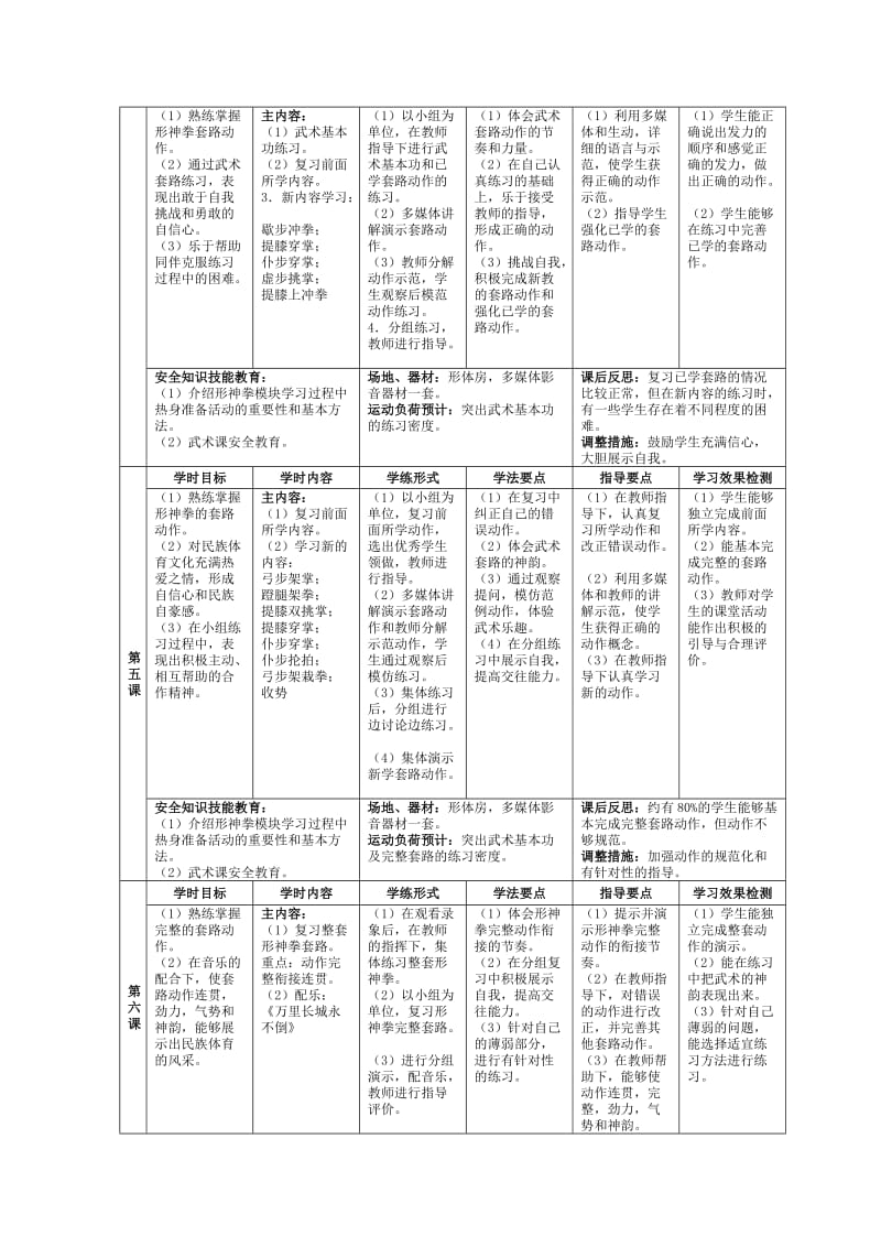 高中体育与健康课程模块教学方案.doc_第3页