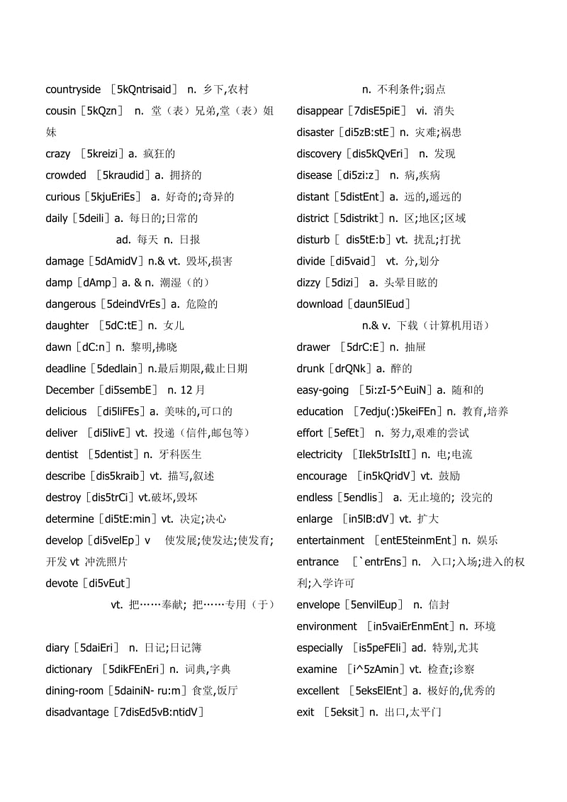 高考考前必写350个高频难词.doc_第2页