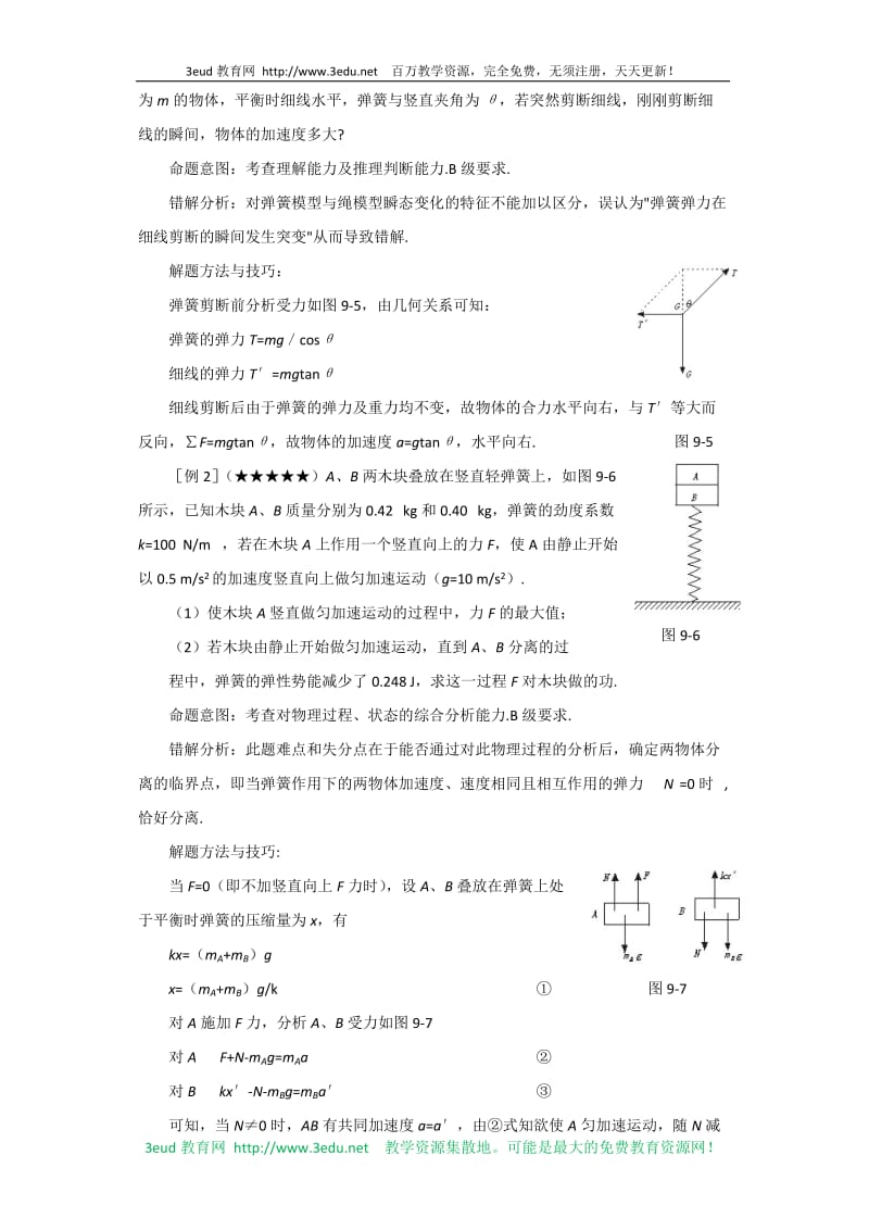 高考物理弹簧类问题求解策略.doc_第2页