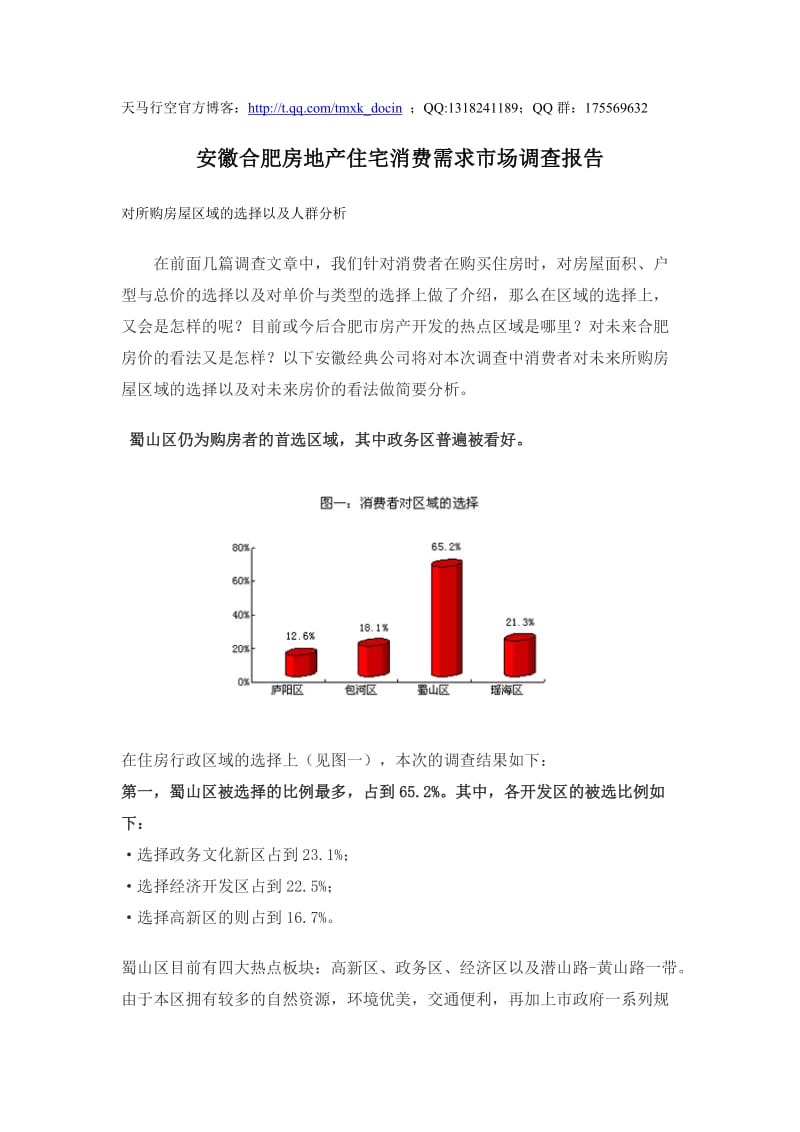 安徽合肥房地产住宅消费需求市场调查报告.doc_第1页