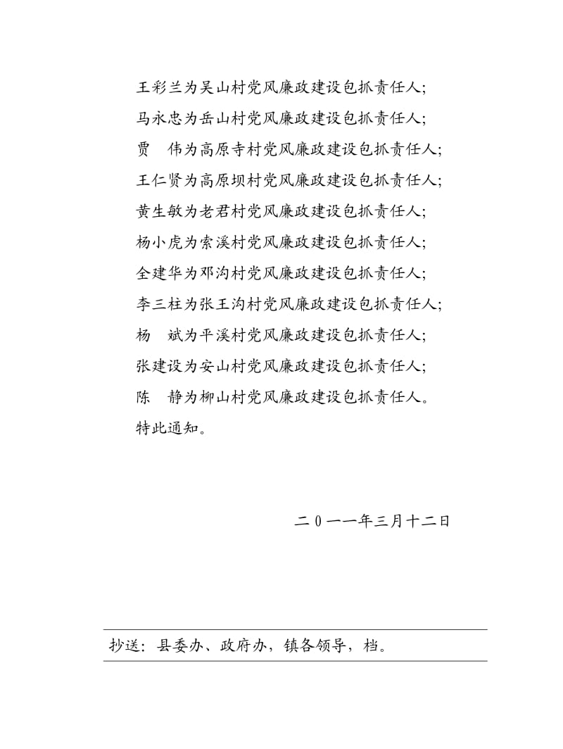 各村党风廉政建设责任人通知.doc_第2页