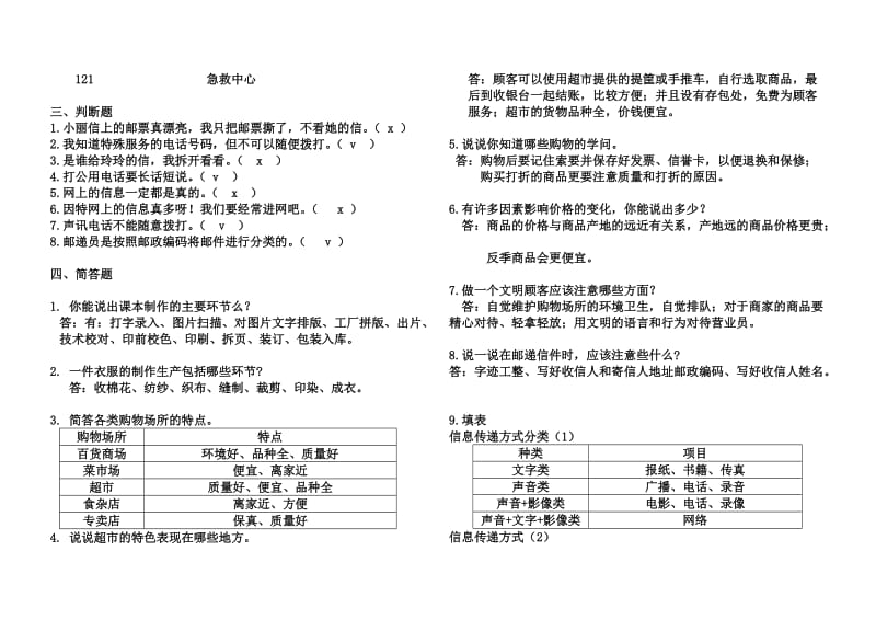 辽海版四年级品生品社复习题.doc_第2页