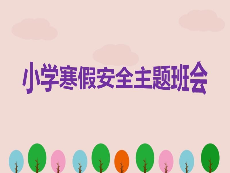 小学寒假安全主题班会.ppt_第1页