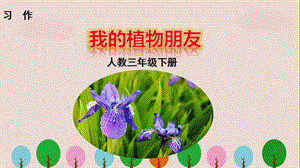 人教版三年級語文下冊習(xí)作《我的植物朋友》PPT課件.pptx