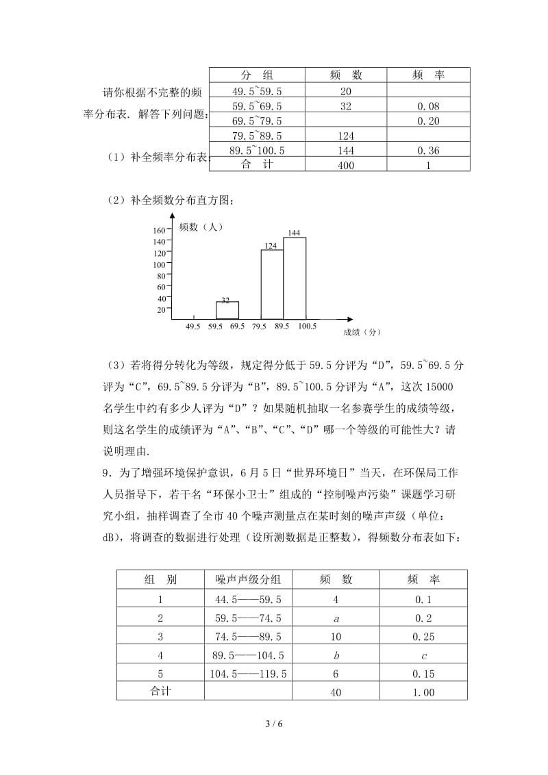 《频数直方图》第一课时习题.doc_第3页