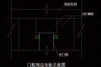 【施工組織】GRC板與門窗連接圖